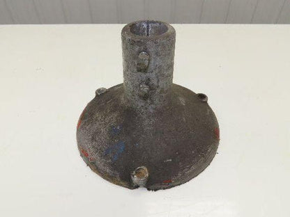 10" Cast Aluminum Pedestal Base Round Pipe Conveyor Leg Stand Adj Height