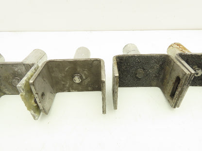 3.75" Tabletop Bottle Conveyor Leg Stand Mounting Bracket Aluminum Pipe Lot of 6