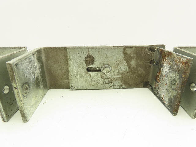 7.25-8.5" Tabletop Bottle Conveyor Leg Stand Mounting Bracket 2" Pipe Lot of 3