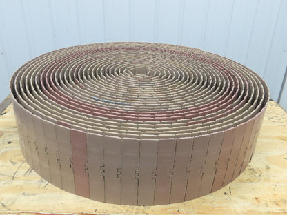 UNI 820 7.5" SlatTop Plastic Tabletop Conveyor Chain Belt Straight Non-Flex 119'