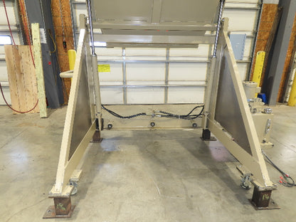 MTC LE-SL Hydraulic Tote Dumper 2-Bin 1/2 Yd Hopper Box Tipper 2000Lb 3Hp 460V