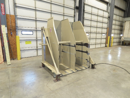 MTC LE-SL Hydraulic Tote Dumper 2-Bin 1/2 Yd Hopper Box Tipper 2000Lb 3Hp 460V