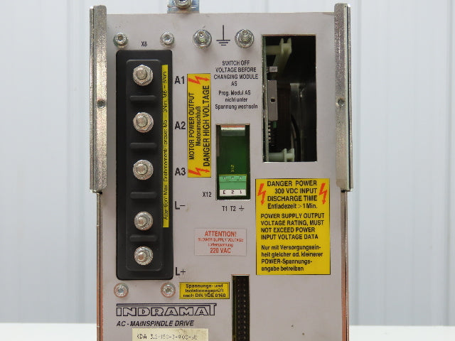Indramat KDA 3.2-150-3-A00-W1 AC Main Servo Spindle Drive 150A 300V