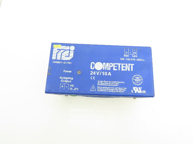 Competent 149001-51101 Power Supply Regulator PRI 115/230V SEC 24V 10A