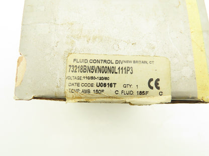 Parker 73218BN5VN00N0L111P3 Skinner 2-Way NC Solenoid Valve 3/4" NPT 120V