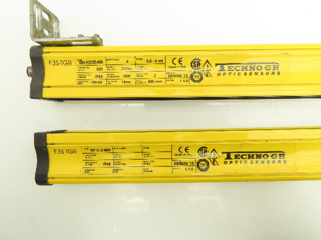 Techno GR SP-C-2-500 Safety Light Curtain Transmitter/Receiver Set 500mm