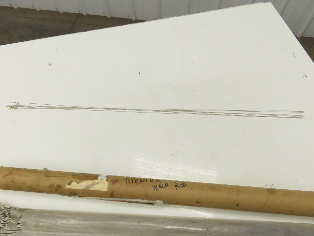 6AL-4VTI Titanium Welding Wire Rod 1/32 x 36" Long Lot of 330