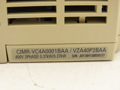 Yaskawa CIMR-VC4A0001BAA VFD AC Inverter Drive 0.37kW 480V 3PH