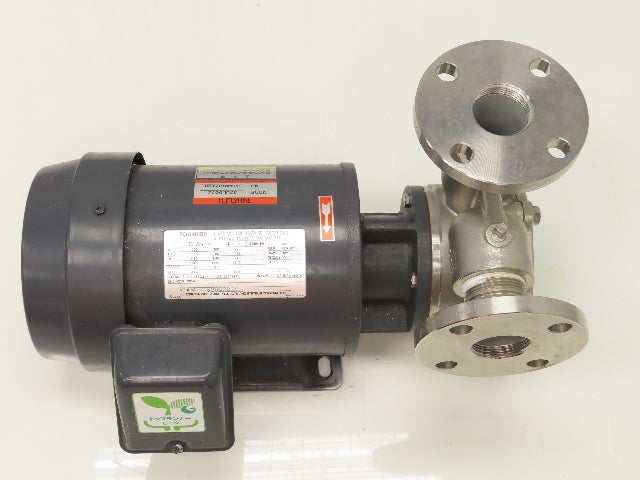 Nikuni Toshiba 32ULD07Z Stainless Centrifugal Pump 220V 3PH 1.25" Flange DN32