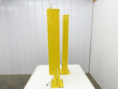 Sick Safety Light Curtain And Mirror Steel Column Set 4-Bolt Mount