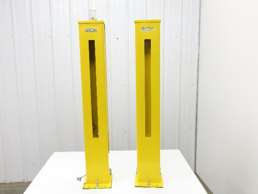 Sick Safety Light Curtain And Mirror Steel Column Set 4-Bolt Mount
