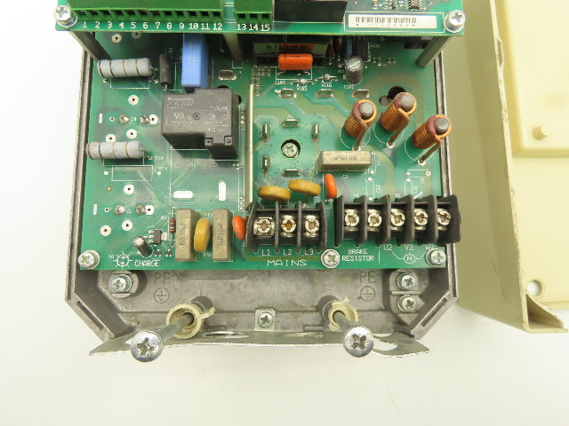ABB ACS201-1P6-3-00-10 ACS 200 AC VFD Drive 1HP 480V 3PH Broken Cover