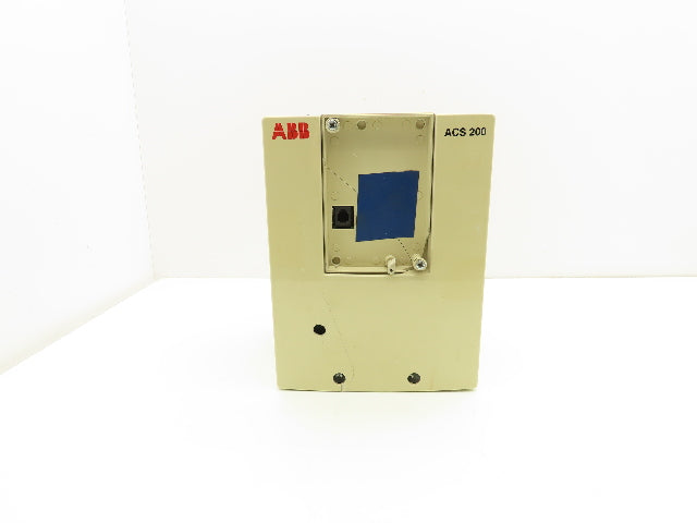 ABB ACS201-1P6-3-00-10 ACS 200 AC VFD Drive 1HP 480V 3PH Broken Cover