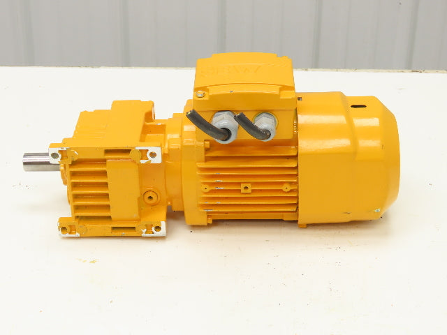 SEW Eurodrive R07 DR63L4 Brake Gearmotor .25kw 230/460V 3PH 11:1 Reducer 143rpm