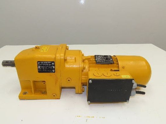 Nord SK 63L/4 Brake Gearmotor .25Hp 230/460V 3PH 159:1 Reducer 10rpm SK13VL