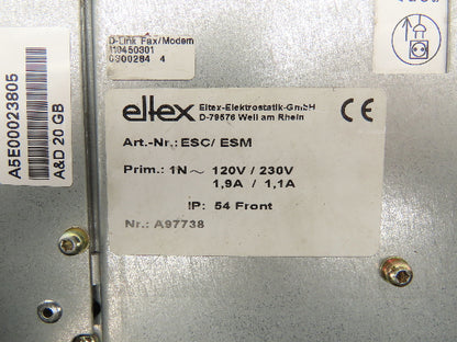 Siemens Ellex 6AV7722-1AC00 HMI Simatic PC Panel Windows Embedded 120-230V 12"