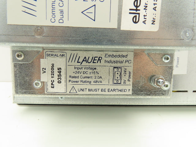 Ellex Lauer ESC2/EBE HMI Operator Touch Panel PC Windows Embedded 12"