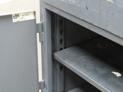 Strong Hold Extreme Duty 12 GA Shop Desk 1 Drawer Riser Shelf 36x28x54"