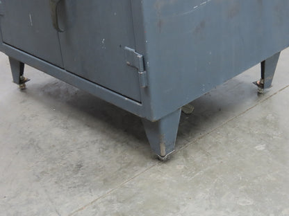 Strong Hold Extreme Duty 12 GA Shop Desk 1 Drawer Riser Shelf 36x28x54"