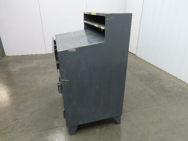 Strong Hold Extreme Duty 12 GA Shop Desk 1 Drawer Riser Shelf 36x28x54"