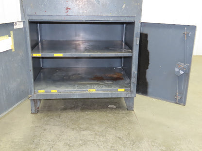 Strong Hold Extreme Duty 12 GA Shop Desk 1 Drawer Riser Shelf 36x28x54"
