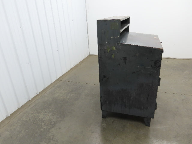 Strong Hold Extreme Duty 12 GA Shop Desk 1 Drawer Riser Shelf 36x28x54"