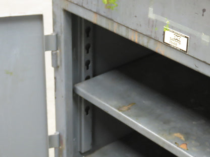 Strong Hold Extreme Duty 12 GA Shop Desk 1 Drawer Riser Shelf 36x28x54"