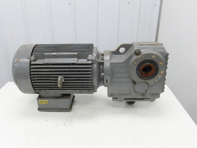 Sew Eurodrive KA77TDV160M4 Gearmotor 15Hp 230/460 3PH 129rpm 13.5:1 Hollow Shaft