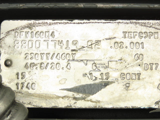 Sew Eurodrive KA77TDV160M4 Gearmotor 15Hp 230/460 3PH 129rpm 13.5:1 Hollow Shaft