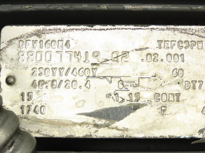 Sew Eurodrive KA77TDV160M4 Gearmotor 15Hp 230/460 3PH 129rpm 13.5:1 Hollow Shaft