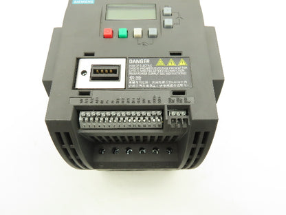 Siemens 6SL3210-5BB21-1UV0 Sinamics Variable Frequency Drive VFD 1.5Hp 240V 1Ph