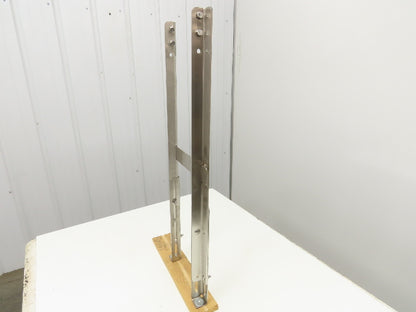 8" Tabletop Conveyor Stainless Leg Support H-Stand 32"-42" Adj Height