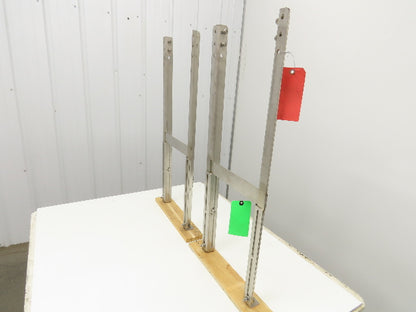 10" Tabletop Conveyor Stainless Leg Support H-Stand 35"-45" Adj Height Set of 2