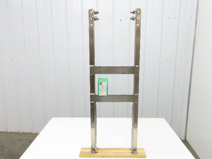 9-3/4" Tabletop Conveyor Stainless Leg Support H-Stand 38"-48" Adj Height
