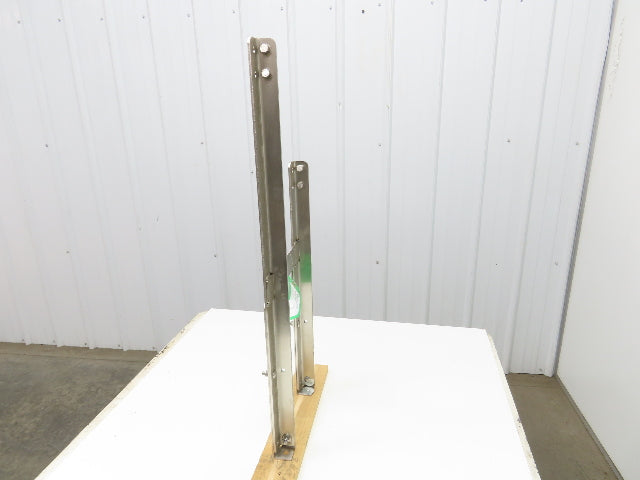 8" Tabletop Conveyor Stainless Leg Support H-Stand for Drive Section 33"-43"H