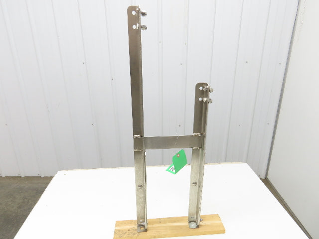 8" Tabletop Conveyor Stainless Leg Support H-Stand for Drive Section 33"-43"H