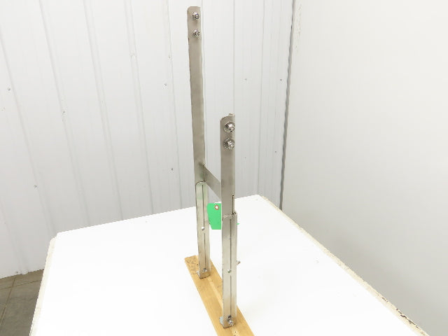 8" Tabletop Conveyor Stainless Leg Support H-Stand for Drive Section 33"-43"H