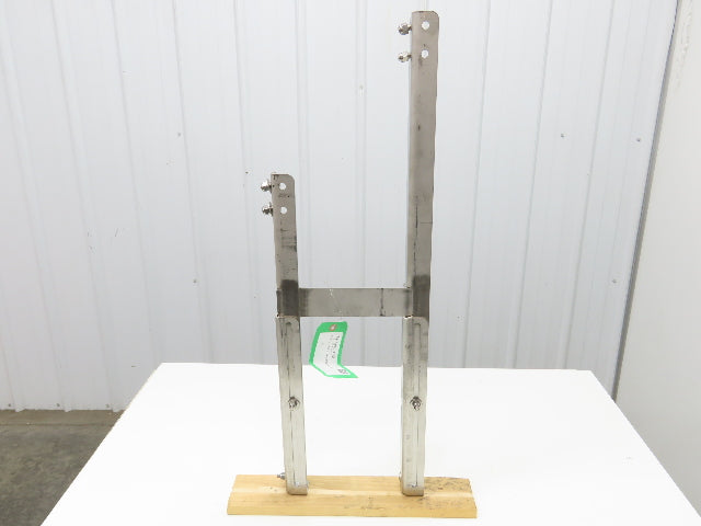 8" Tabletop Conveyor Stainless Leg Support H-Stand for Drive Section 33"-43"H