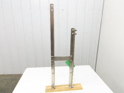 8" Tabletop Conveyor Stainless Leg Support H-Stand for Drive Section 38"-48"H