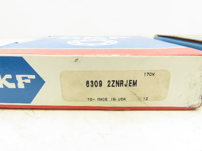 SKF 6309 2ZNRJEM Deep Groove Ball Bearing 45mm Bore 100mm OD Lot of 2