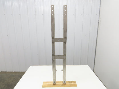 4" Tabletop Conveyor Stainless Leg Support H-Stand 39"-49" Adj Height