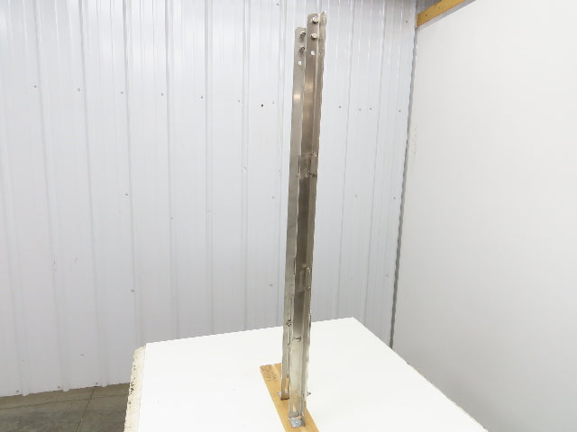 4" Tabletop Conveyor Stainless Leg Support H-Stand 43"-53" Adj Height