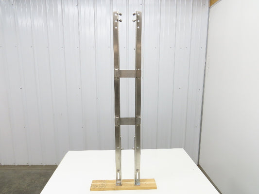 4" Tabletop Conveyor Stainless Leg Support H-Stand 43"-53" Adj Height
