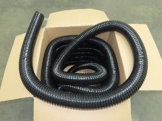 Flexaust Flx-Thane 2.5"x 50' Urethane Wire Flex Hose Air Dust Fume Vacuum Black
