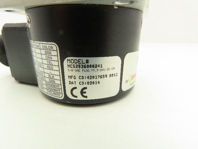 Dynapar HC52536000241 Rotary Incremental Encoder 3/8" Shaft Flange Mount HC25