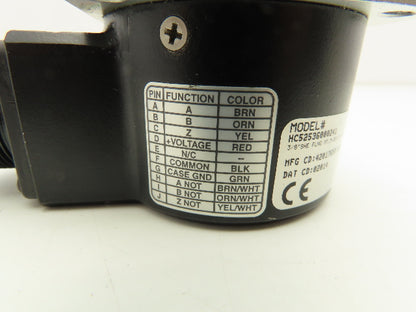 Dynapar HC52536000241 Rotary Incremental Encoder 3/8" Shaft Flange Mount HC25