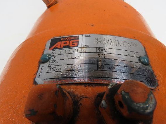 Reliance/Dodge APG 140DM3A Gearmotor 282rpm 6.2:1 Reducer 2Hp 230/460V 3PH 145TC