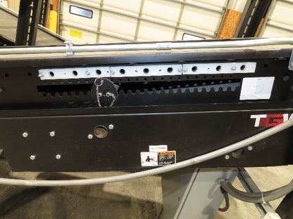 TGW CRUZ Incline Slider Bed 34" Belt Conveyor Variable Speed Drive 460V 17' 8"L