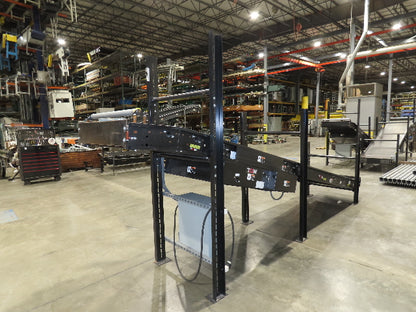 TGW CRUZ Incline Slider Bed 34" Belt Conveyor Variable Speed Drive 460V 17' 8"L