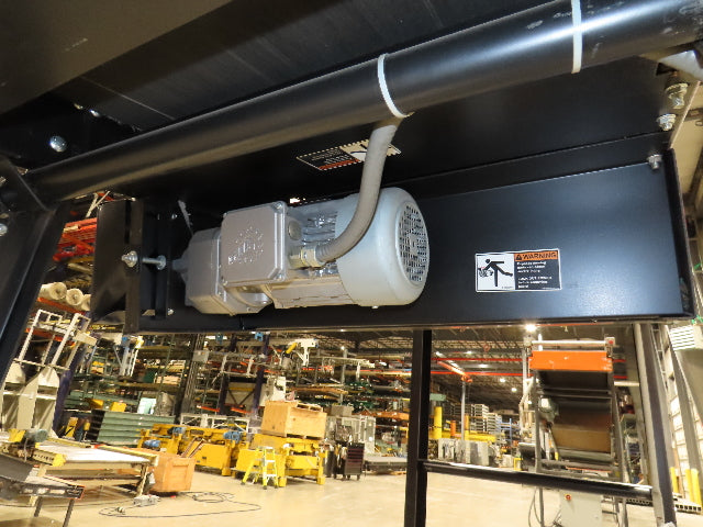 TGW CRUZ Incline Slider Bed 28" Belt Conveyor Variable Speed Drive 460V 17' 8"L